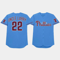 Men's Philadelphia Phillies #22 Andrew McCutchen 2021 Players Weekend Nickname Light Blue Jersey