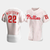 Men's Philadelphia Phillies #22 Andrew McCutchen White Authentic Jersey