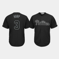 Philadelphia Phillies #3 Bryce Harper 2019 Players' Weekend Harp Black Replica Jersey Men's