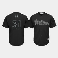 Philadelphia Phillies #31 Corey Dickerson 2019 Players' Weekend CD Black Replica Jersey Men's Philadelphia Phillies #31 Corey Dickerson 2019 Players' Weekend CD Black Replica Jersey Men's