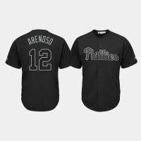 Philadelphia Phillies #12 Juan Nicasio 2019 Players' Weekend Arenoso Black Replica Jersey Men's Philadelphia Phillies #12 Juan Nicasio 2019 Players' Weekend Arenoso Black Replica Jersey Men's