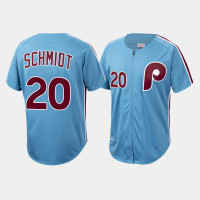 Philadelphia Phillies Mike Schmidt Men's Light Blue Cooperstown Collection Authentic Jersey