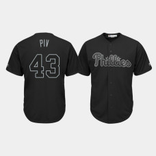 Philadelphia Phillies #43 Nick Pivetta 2019 Players' Weekend PIV Black Replica Jersey Men's Philadelphia Phillies #43 Nick Pivetta 2019 Players' Weekend PIV Black Replica Jersey Men's