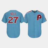 Aaron Nola Philadelphia Phillies Light Blue Cool Base Cooperstown Player Jersey Aaron Nola Philadelphia Phillies Light Blue Cool Base Cooperstown Player Jersey