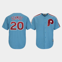 Mike Schmidt Philadelphia Phillies Light Blue Cool Base Cooperstown Player Jersey Mike Schmidt Philadelphia Phillies Light Blue Cool Base Cooperstown Player Jersey