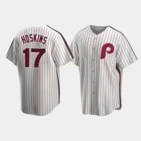 Rhys Hoskins Philadelphia Phillies White Cooperstown Collection Home Jersey