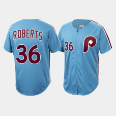 Philadelphia Phillies Robin Roberts Men's Light Blue Cooperstown Collection Authentic Jersey