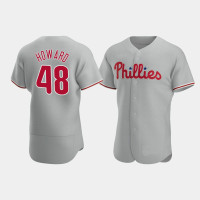 Men's Philadelphia Phillies #48 Spencer Howard Gray Authentic Road Jersey