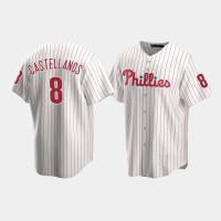 Philadelphia Phillies #8 Nick Castellanos Men's Replica Jersey - White