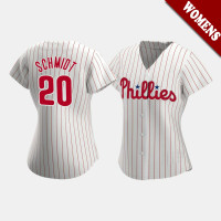 Women's Philadelphia Phillies Mike Schmidt #20 White Replica 2020 Home Jersey