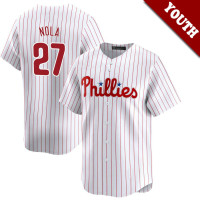 Aaron Nola #27 Philadelphia Phillies Youth Home Jersey - White Elite Aaron Nola #27 Philadelphia Phillies Youth Home Jersey - White Elite
