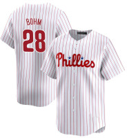 Alec Bohm #28 Philadelphia Phillies Home Jersey - White Elite Alec Bohm #28 Philadelphia Phillies Home Jersey - White Elite