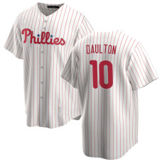 Darren Daulton #10 Philadelphia Phillies Home Retired Player Jersey - White Replica