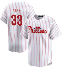 Edmundo Sosa #33 Philadelphia Phillies Home Jersey - White Elite