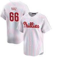 Jose Ruiz #66 Philadelphia Phillies Home Jersey - White Elite Jose Ruiz #66 Philadelphia Phillies Home Jersey - White Elite