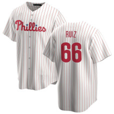 Jose Ruiz #66 Philadelphia Phillies Home Jersey - White Replica