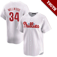Kevin Millwood #34 Philadelphia Phillies Youth Home Retired Player Jersey - White Elite