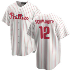 Kyle Schwarber #12 Philadelphia Phillies Home Jersey - White Replica