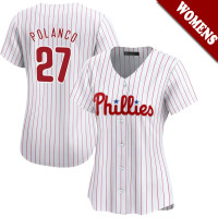 Placido Polanco #27 Philadelphia Phillies Women's Home Retired Player Jersey - White Limited