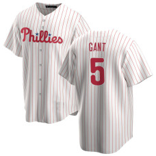 Ron Gant #5 Philadelphia Phillies Home Retired Player Jersey - White Replica
