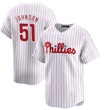 Seth Johnson #51 Philadelphia Phillies Home Jersey - White Elite