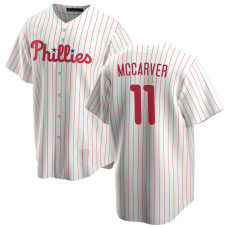 Tim McCarver #11 Philadelphia Phillies Home Retired Player Jersey - White Replica