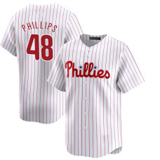 Tyler Phillips #48 Philadelphia Phillies Home Jersey - White Elite
